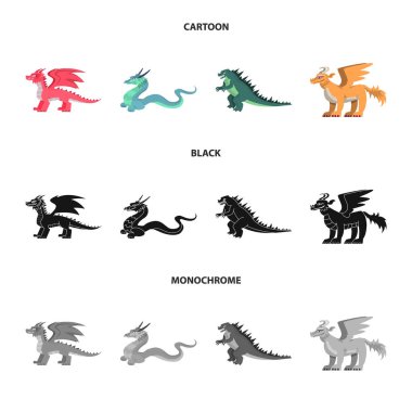 Efsane ve Cadılar Bayramı simgesinin vektör Illustration. Stok için gösterge ve Tarih vektörü simgesi kümesi.