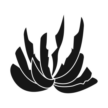 Çalı ve yeşil işareti vektör tasarımı. Web için çalı ve büyüme stok sembolü koleksiyonu.