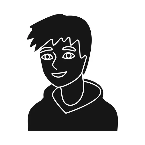 Vektor-Illustration von Gesicht und Typen-Zeichen. Sammlung von Gesichts- und Kopfvektorsymbol für Aktien. — Stockvektor