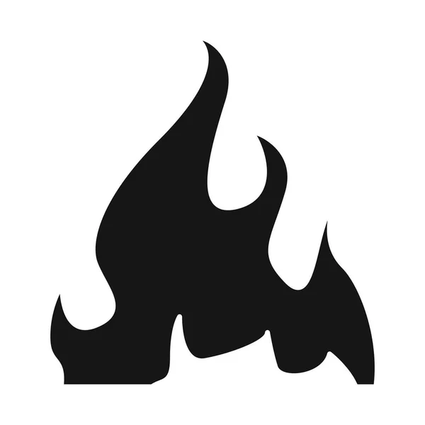 Izolált tárgy, láng és mágfire ikon. A láng és a meleg állomány vektorábrának gyűjteménye. — Stock Vector