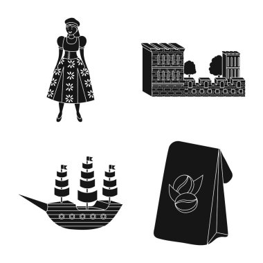 Vektör Illustration ve ülke sembolü. Web için set and Portugal hisse senedi sembolü.