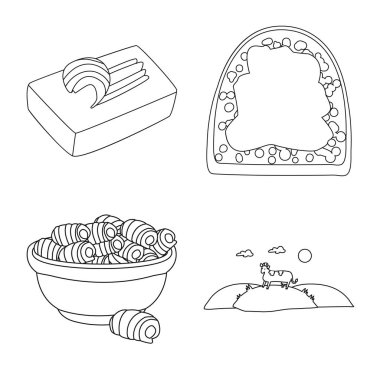 Margarin ve kolesterol işareti vektör Illustration. Margarin ve madde hisse senedi simgesi için web topluluğu.