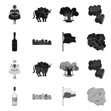 Vektör tasarımı geleneksel ve tur işareti. Geleneksel topluluğu ve Simgesel hisse senedi için simge vektör.