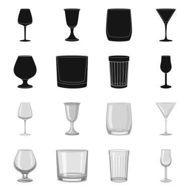 Form ve kutlama logo vektör Illustration. Web formu ve birim hisse senedi simgesi kümesi.