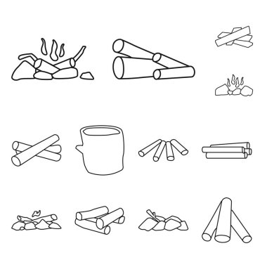 Doku ve inşaat işareti vektör illüstrasyon. Doku ve parke stok vektör illüstrasyon koleksiyonu.