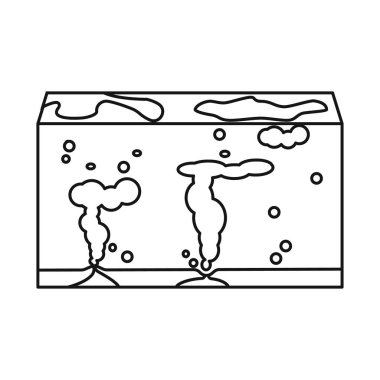 Su ve istasyon işareti vektör tasarımı. Stok için su ve arıtma vektör simgesinin toplanması.