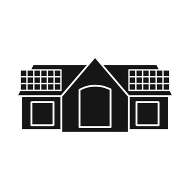 Güneş ve panel sembolü vektör tasarımı. Web için güneş ve enerji stok sembolü seti.