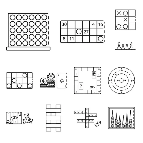 Isolated object of puzzle and jackpot icon. Set of puzzle and luck vector icon for stock. — Stock Vector