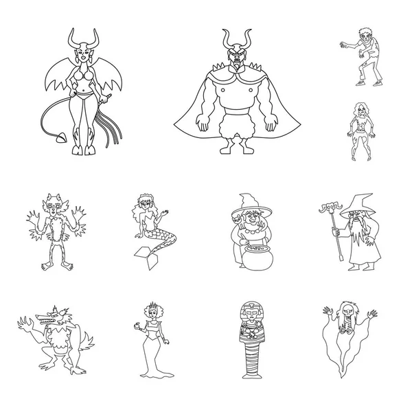 Korkutucu ve hayalet simgesivektör illüstrasyon. Web için korku ve korku stok sembolü seti.