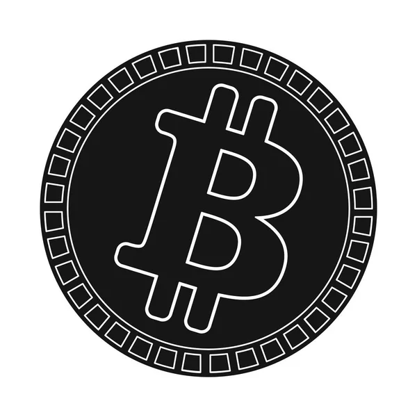 Bozuk para ve kripto para simgesinin vektör çizimi. Web için sikke ve iş stok sembolü toplama.