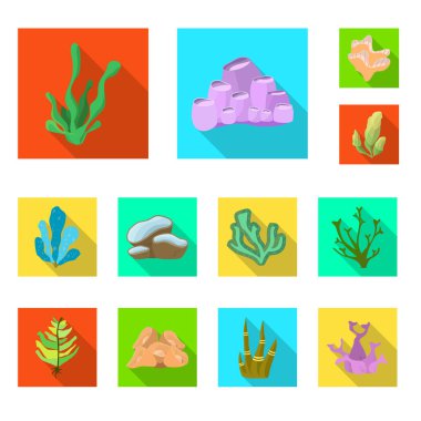 Biyolojik çeşitlilik ve doğa işareti vektör tasarımı. Web için biyolojik çeşitlilik ve yaban hayatı stok sembolü seti.