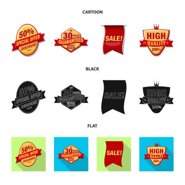 Amblem ve rozet logosu yalıtılmış nesne. Amblem ve etiket stok vektör çizim topluluğu.