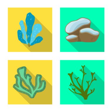 Biyolojik çeşitlilik ve doğa logosu vektör illüstrasyon. Stok lar için biyolojik çeşitlilik ve yaban hayatı vektör simgesi seti.