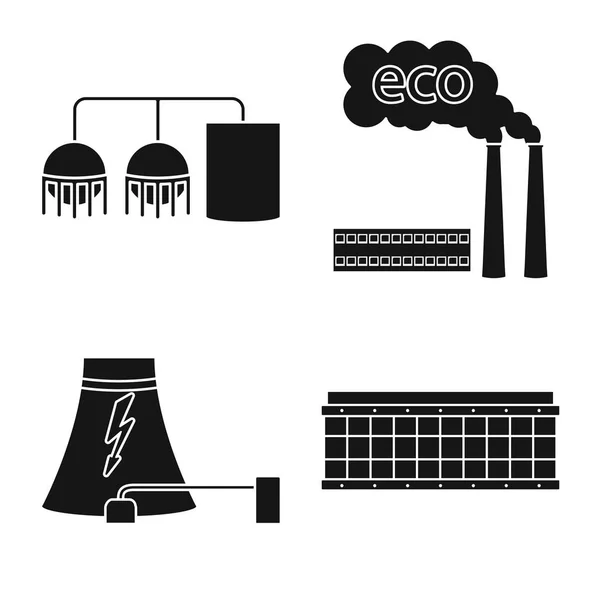 Ilustração vetorial do clima e ícone alternativo. Conjunto de clima e natureza vetor ícone para estoque . — Vetor de Stock