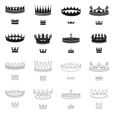Vektör çizim Ortaçağ ve asalet simgesi. Ortaçağ topluluğu ve monarşi hisse senedi simgesi web için.