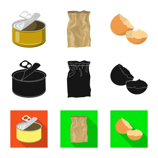 Diseño vectorial de basura y símbolo de basura. Conjunto de basura y vector de residuos icono para stock . — Vector de stock
