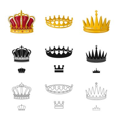 Vektör çizim Ortaçağ ve asalet logosu. Ortaçağ topluluğu ve hisse senedi için monarşi vektör simgesi.