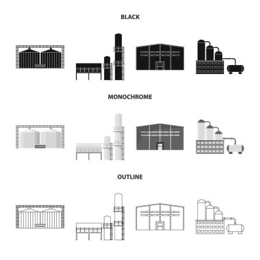 Üretim ve yapısı işareti yalıtılmış nesne. Üretim ve teknoloji vektör simgesini hissenin koleksiyonu.
