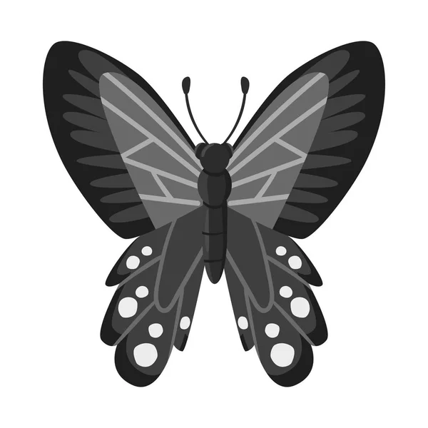 Vektor-Design von Schmetterling und blauem Symbol. Satz von Schmetterling und Ökologie Aktiensymbol für Web. — Stockvektor