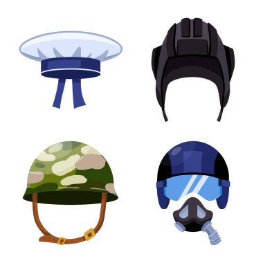 Ordu ve subay işareti vektör illüstrasyon. Web için ordu ve asker stok sembolü seti.