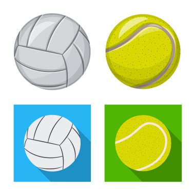 Spor ve topu simgesini yalıtılmış nesne. Spor ve web için atletik hisse senedi simgesi.