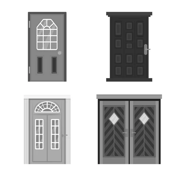 Ilustración vectorial del logotipo del edificio y la oficina. Colección de edificio y vector moderno icono para stock . — Vector de stock