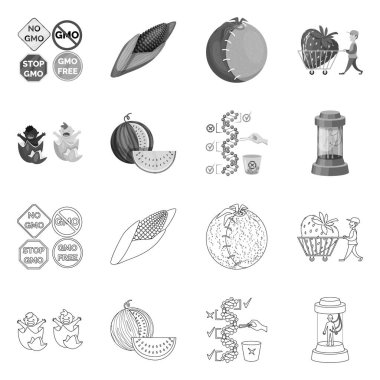 Test ve sentetik simge vektör tasarımı. Hisse senedi için test ve laboratuvar vektör simge kümesi.