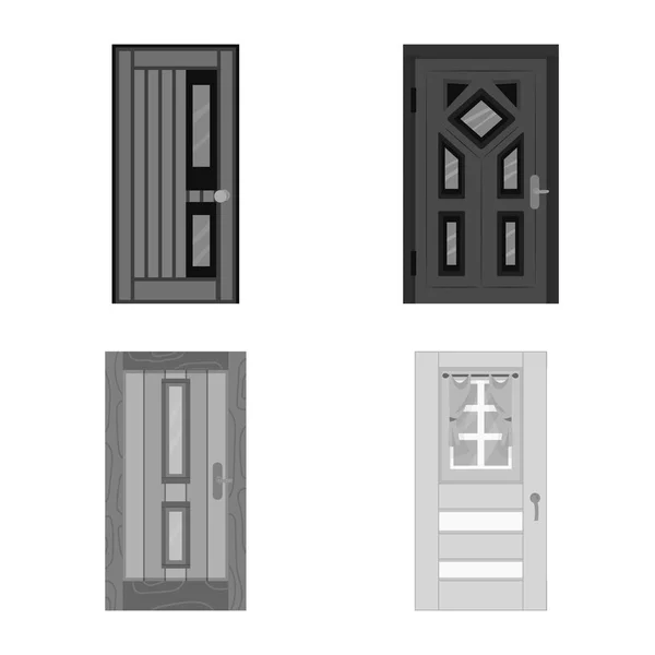 Vector illustratie van gebouw en kantoor icoon. Set van gebouw en moderne vector pictogram voor voorraad. — Stockvector