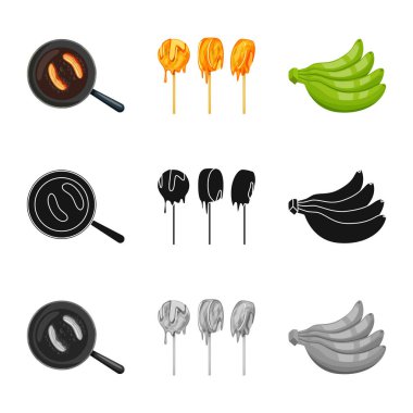 Vektör çizim doğal ve vejetaryen sembolü. Hisse senedi için doğal ve yeme vektör simge topluluğu.