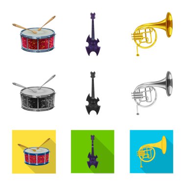 Müzik ve melodi logo yalıtılmış nesne. Müzik ve aracı hisse senedi simgesi için web topluluğu.