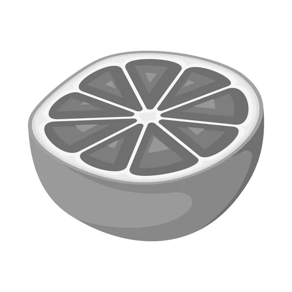 Ilustración vectorial del icono de pomelo y jugo. Conjunto de pomelo y vector de fruta icono para stock . — Archivo Imágenes Vectoriales