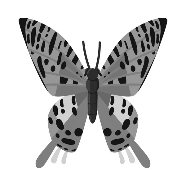 Vektorová ilustrace symbolu motýla a zoologie. Ukázka vektorového znázornění populace motýla a divoké zvěře. — Stockový vektor