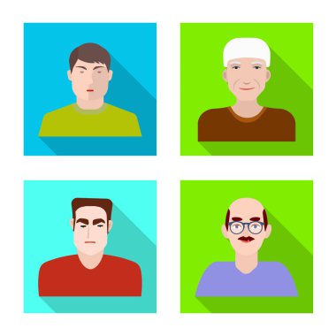 Giyim ve moda sembolü vektör tasarımı. Web için giyim ve milliyet stok sembolü koleksiyonu.