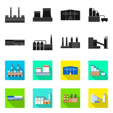 Üretim ve yapısı simge vektör Illustration. Üretim ve teknoloji hisse senedi simgesi için web topluluğu.