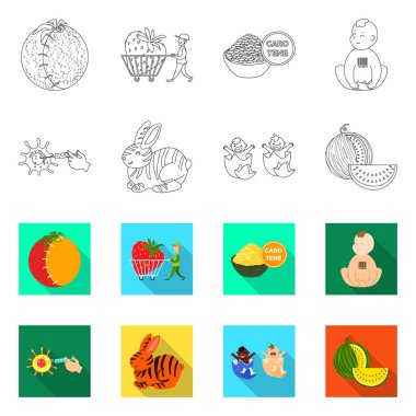 Test ve sentetik simge vektör tasarımı. Sınama ve laboratuvar hisse senedi vektör çizim seti.