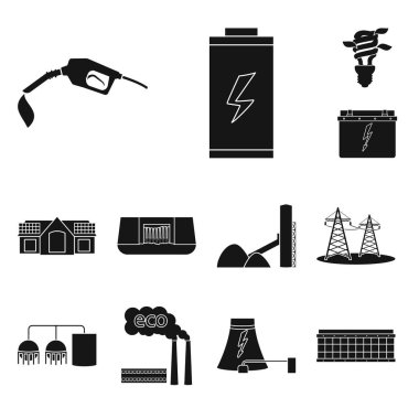İklim ve alternatif logo izole nesne. Web için iklim ve doğa stok sembolü seti.