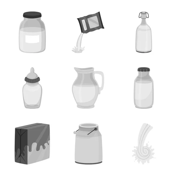 Diseño vectorial de producto e icono de calcio. Colección de producto e icono de vector de dieta para stock . — Vector de stock