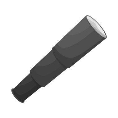 Spyglass ve teleskop işareti izole nesne. Stok için spyglass ve cam vektör simgesi koleksiyonu.