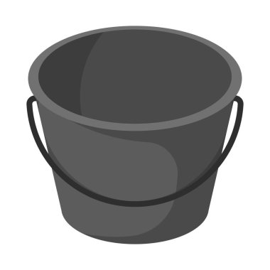 Plastik ve kova logosu vektör illüstrasyon. Stok için plastik ve boş vektör simgesi kümesi.