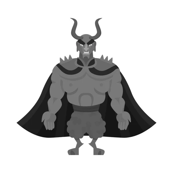 Geïsoleerd object van duivel en man icoon. Collectie van duivel en Satan vector pictogram voor voorraad. — Stockvector