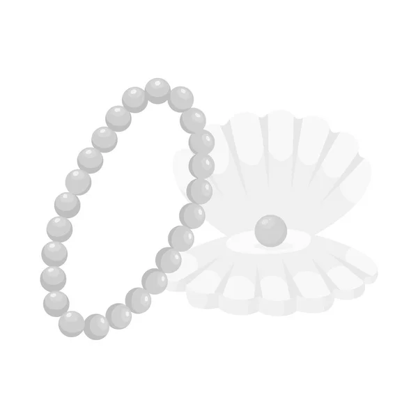 Objeto aislado de collar y símbolo de perla. Colección de collar y joyería icono vectorial para stock . — Archivo Imágenes Vectoriales