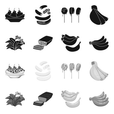 Doğal ve vejetaryen simgesi yalıtılmış nesne. Web için doğal ve yeme hisse senedi simgesi kümesi.