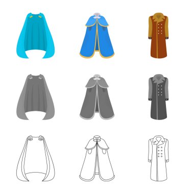 Malzeme ve giyim simge vektör tasarımı. Malzeme ve giysi hisse senedi simgesi için web topluluğu.