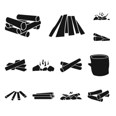 Kaba ve ormancılık logosuvektör tasarımı. Kaba ve doğal stok vektör illüstrasyon koleksiyonu.