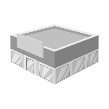 Butik ve pazar logosu izole nesne. Butik ve vitrin stok vektör illüstrasyon koleksiyonu.