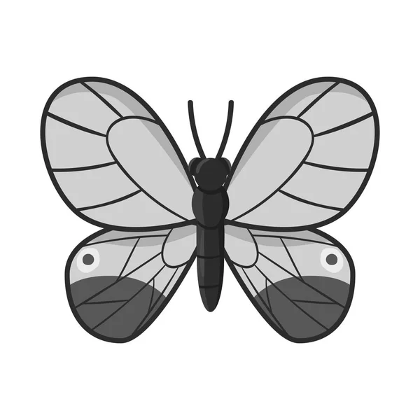 Isoliertes Objekt von Schmetterling und gelbem Logo. Sammlung von Schmetterling und lebendiger Aktienvektorillustration. — Stockvektor