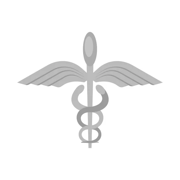 Diseño vectorial del logotipo alado y varilla. Colección de aladas y alas símbolo de stock para la web . — Vector de stock