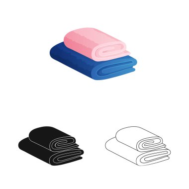 Yığılmış ve sauna işareti vektör tasarımı. Web için yığılmış ve duş stok sembolü seti.