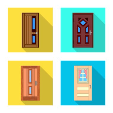 Mimari ve modern işareti vektör tasarımı. Mimari ve inşaat stok vektör illüstrasyon seti.