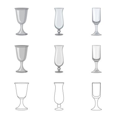 Form ve kutlama işareti vektör Illustration. Web formu ve birim hisse senedi simgesi kümesi.